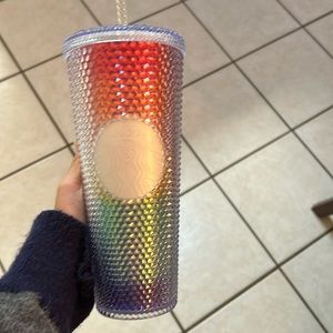 Never Used Rainbow Studded Starbucks Tumbler Cup